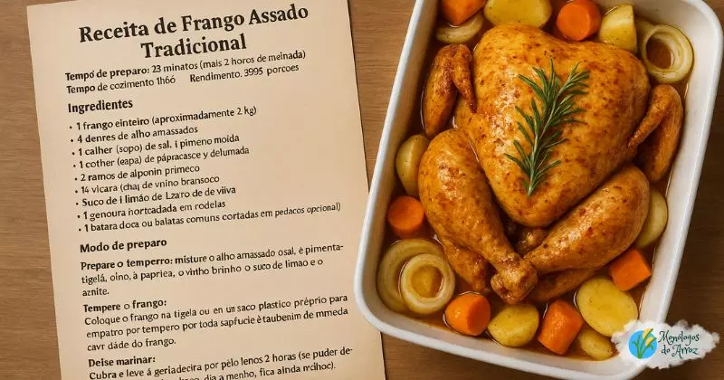 Receita de Frango Assado Tradicional